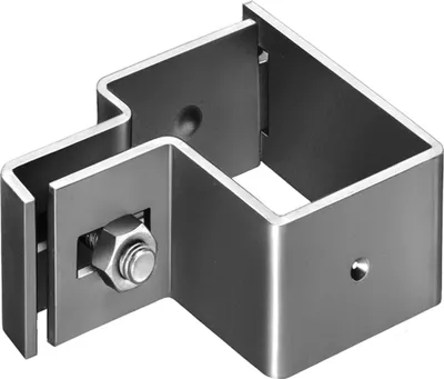 Produktbild von ALBERTS Endschelle für Vierkantpfosten, feuerverzinkt, für Pfosten 60x40 mm
