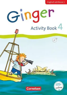 Zdjęcie produktu dla Ginger - Early Start Edition 4. Schuljahr - Activity Book mit Audio-CD, Minibildkarten und Faltbox