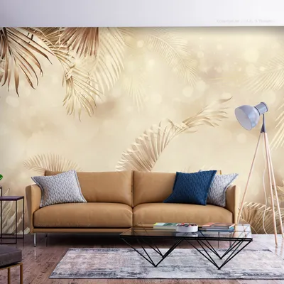 Produktbild von Vlies Fototapete Palmenblätter 400x280 cm Tapeten Wandtapete XXL tropische Natur Dschungel bokeh b-A-10122-a-c