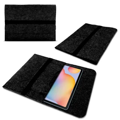 Produktbild von Schutzhülle für Samsung Galaxy Tab S6 Lite Sleeve Tasche Hülle Filz Tablet CaseFarbe Filz Sleeve:Dunkel Grau