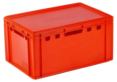 Produktbild von Rote E3 Kisten 60x40x30 Fleischkiste mit Deckel