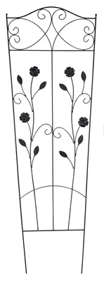 Produktbild von Metall Rankgitter B - mit Blumen