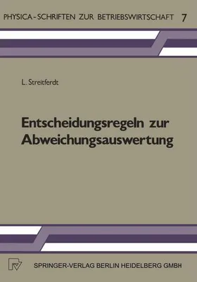 Produktbild von Entscheidungsregeln zur Abweichungsauswertung