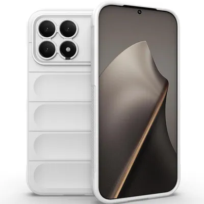 Produktbild von Handyhülle für Xiaomi Poco F8 Pro/Redmi K90 Weich TPU Silikon Stossfest Anti-rutsch Hülle Weiß