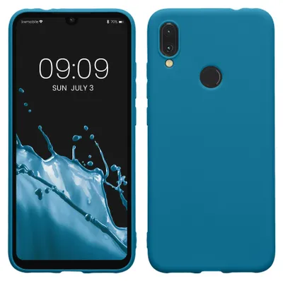 Produktbild von kwmobile Handyhülle für Xiaomi Redmi Note 7 / Note 7 Pro Hülle - TPU Case - Kabelloses Laden - Schutzhülle Cover in Karibikblau