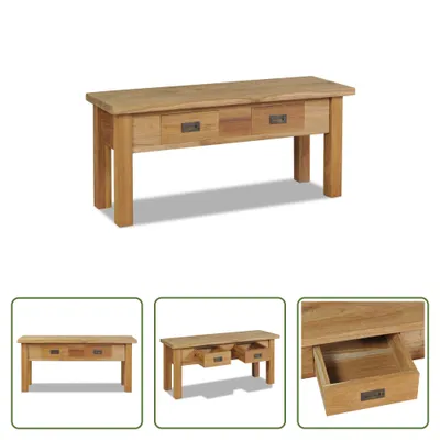 Obrázok produktu pre The Living Store Lavica do chodby z masívneho teakového dreva 90 x 30 x 40 cm