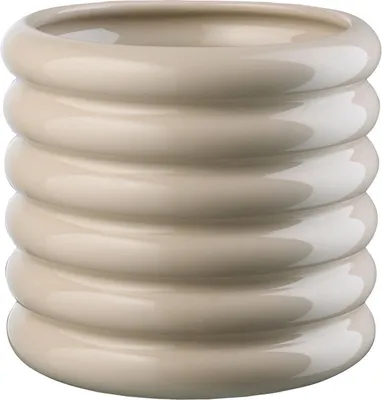 Image de ASA Übertopf, summer sand LOOPY D. 21,5 cm, H. 23 cm