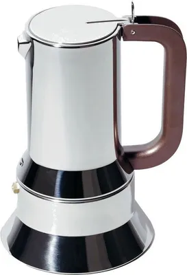 Produktbild von Alessi Kaffeemaschine Design Induktionsboden Edelstahl 3 Tassen stilvoll国