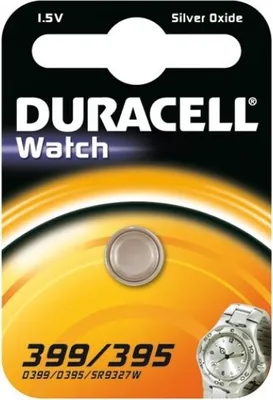Produktbild von Duracell Batterie Silver Oxide Knopfzelle 399/395 Blister (1-Pack) 068278