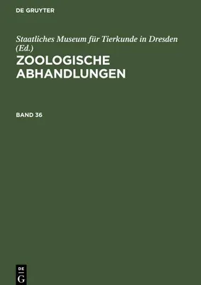 Produktbild von Zoologische Abhandlungen. Band 36