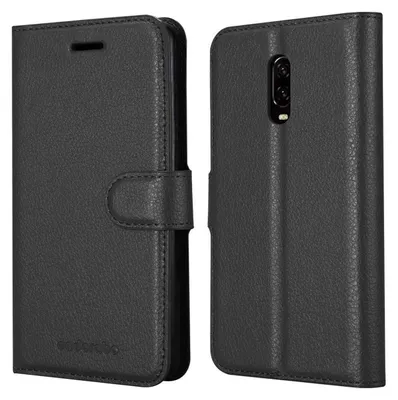 Produktbild von Cadorabo Hülle für OnePlus 7 Schutz Hülle in Schwarz Handyhülle Etui Case Cover Magnetverschluss