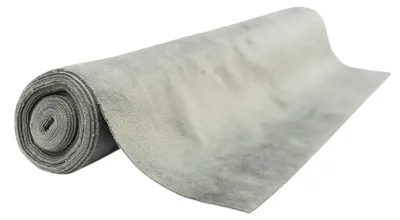 Produktbild von 1 Rolle SAMT Dekostoff Tischläufer Tischband 40cm/2,4m Grau
