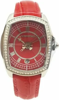 Productafbeelding van Chronotech 7896LS/97, dameshorloge, roestvrijstalen kast, leren band