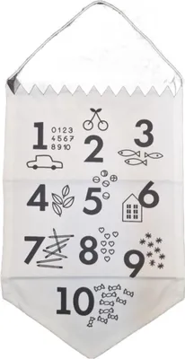 Produktbild von DEUZ Zahlenwimpel Lerntafel Baumwolle