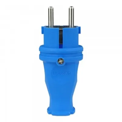 Produktbild von Gummistecker 16A 230V Stecker blau 5108
