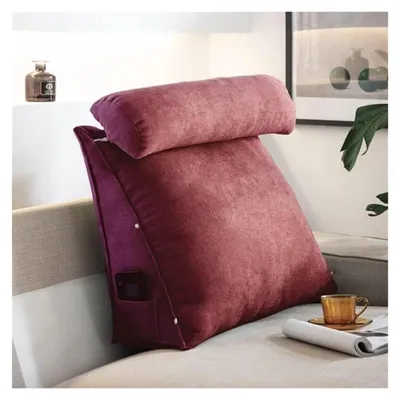 Image de Coussin de lecture triangulaire avec repose-tête réglable