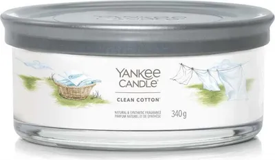 Immagine prodotto di Yankee Candle - Candela Tumbler Clean Cotone Signanture - Candela profumata 340,0g