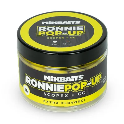 Obrázek produktu pro Mikbaits Ronnie pop-up 150ml 16mm Scopex +cc
