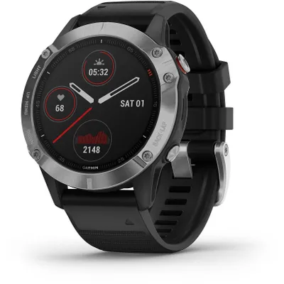 Image de Garmin SmartWatch Uni fenix 6 Schwarz-Silber 010-02158-00