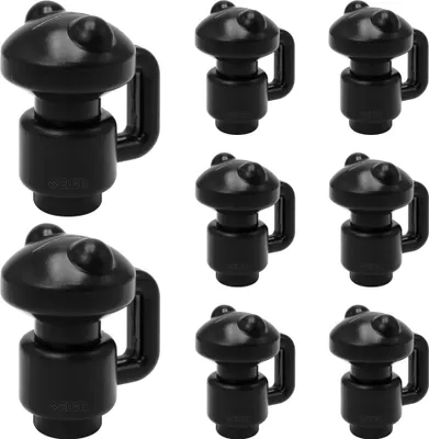 Produktbild von AWM Trampolin Endkappen (Frosch) Schutzkappen 28 mm - Innenliegend - Sicherheitsnetz Kappen Abschlusskappen (Schwarz - 8x)