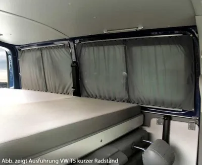 Immagine prodotto di Set di tende grigio, Mercedes Vito dal 2015 w. Rivestimenti interni