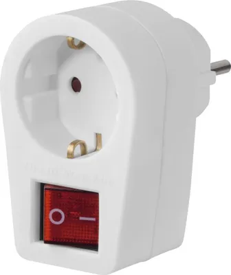 Image de Hama Adaptateur de prise blanc avec 2 pôles