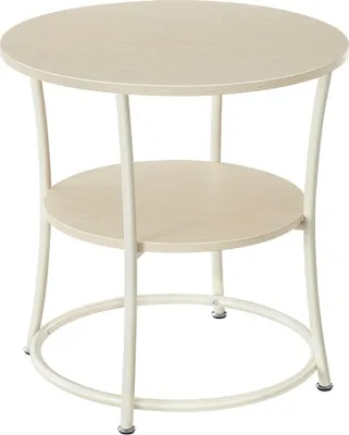 Produktbild von 2-stufiger Beistelltisch – Ablagebrett – Stahlgestell – 55 x 55 cm