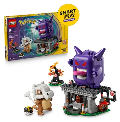 Immagine prodotto di LEGO Pokémon SMART Play: Lo scontro spaventoso tra Tragossos e Gengars – set di gioco interattivo compatibile con 4 sensori SMART e 2 figure Pokémon – idea regalo per bambini dai 8 anni in su – 72166