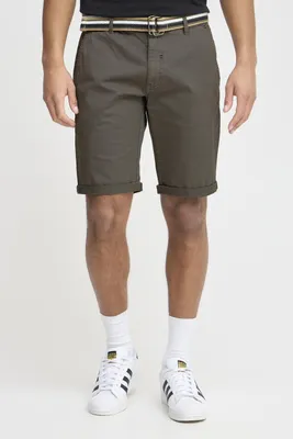 Produktbild von Blend BHBruno Herren Chino Shorts Bermuda kurze Hose mit Gürtel Stretch Eingrifftaschen Baumwollmischung Regular fit