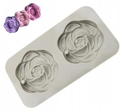 Produktbild von Gift Home Silikonform Rose 2 Stück Seifengießform
