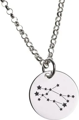 Produktbild von SILBERKETTEN STORE Erbskette 2mm mit Sternbild Anhänger ZWILLING - 925 Silber - 55cm