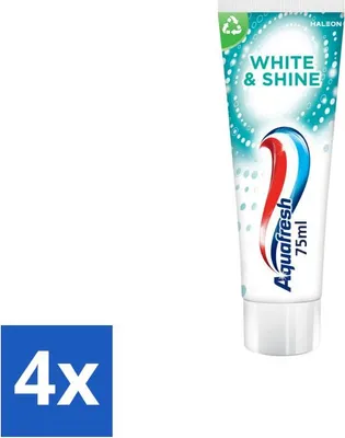 Obrázok produktu pre Aquafresh White & Shine - bieliaca zubná pasta - 75 ml - hodnotné balenie - 4 kusy