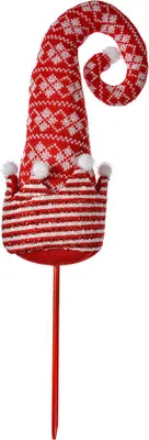 Produktbild von Clayre & Eef Weihnachtsdekoration Weihnachtsmütze 54cm Rot Textil