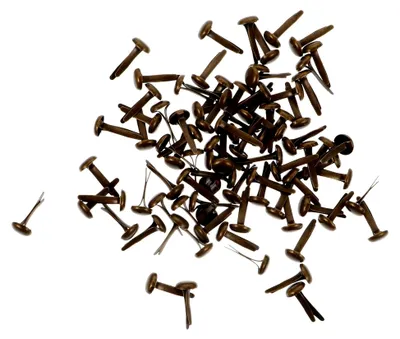 Produktbild von 200 Stück Mini Dekonägel Zwei Fuß Nägel Metall Brads für DIY Bastelarbeiten