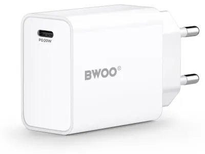 Zdjęcie produktu dla Bwoo Ładowarka Sieciowa 20W Cda226 Qc 1X Usb-C Biała