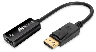 Immagine prodotto di Adattatore da DisplayPort a HDMI, supporto 4K, 1080p, 60Hz, lunghezza 18 cm