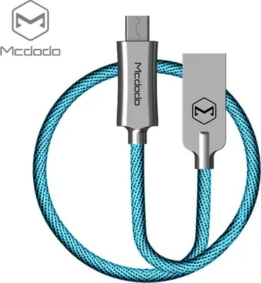Imagen del producto de Cable Eol Mcdodo Knight USB - MicroUSB, 1.0 metros, azul, modelo CA-4401