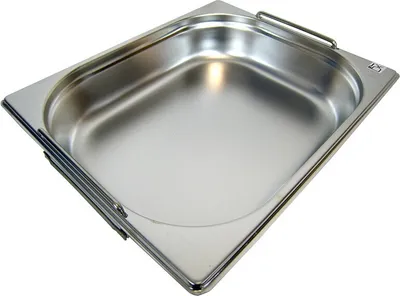 GN 1/2 Gastronormbehälter GN-Behälter Edelstahl 4 Liter Tiefe 65mm MIT FALLGRIFF