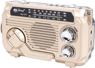 Produktbild von Solar-Handkurbelradio mit Bluetooth-Lautsprecher, Taschenlampe, AM/FM/SW, wasserdicht, tragbares Notfallradio für drinnen und draußen, khaki