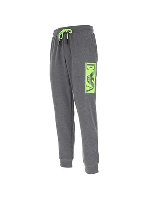 Produktbild von Herren lange Hose EMPORIO ARMANI Fleece Winter mit Tunnelzugtaschen und Bündchen Freizeitartikel 111873 2F571, EUR XL - CN 180/86A - BR EG - MX EG, Cotone 60%,Poliestere 40%
