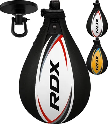 Produktbild von RDX Doppelendball Boxing Speed Ball Adult Leder Set Speedball Hanging mit Halter