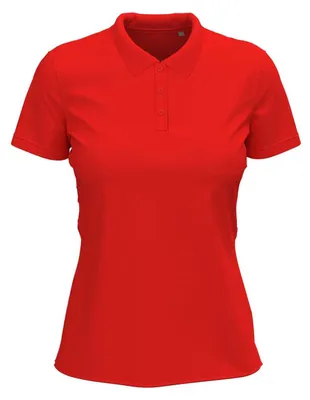 Produktbild von Stedman - Poloshirt für Damen, Stretch LT4087 (XL) (Scharlachrot)