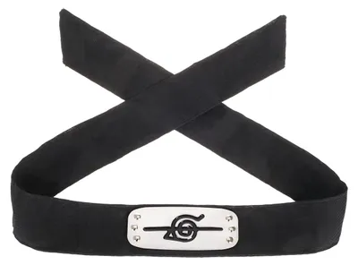 Produktbild von Ninja Stirnband für Naruto Fans | Akatsuki Stirnschutz | Wappen: Anti Konohagakure von Itachi Uchiha