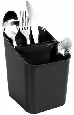 Produktbild von Vilde Besteckhalter Abtropfkorb Schwarz Küchenorganizer