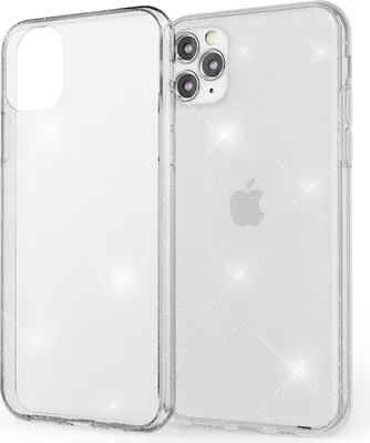 Produktbild von NALIA Glitzer Handy Hülle für iPhone 11 Pro Max, Schutz Case Cover Tasche Bumper Transparent