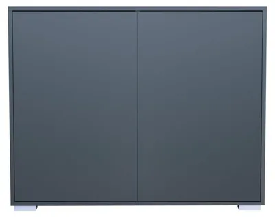 Produktbild von InnoFurn Kommode Elena, 2 Türen, Push-to-Open, Anthrazit matt, 103 x 83 x 37 cm