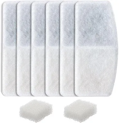 Immagine prodotto di Set di 6 filtri OYEEICE per fontanelle per gatti, filtri di ricambio per fontanelle per gatti OYEEICE