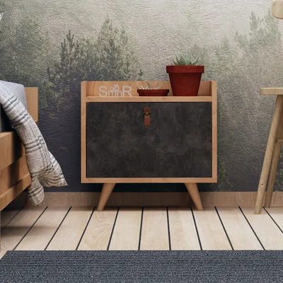 Produktbild von Skye Decor, Juuna, Nachttisch, Eiche, 100 % MELAMINBESCHICHTETE SPANPLATTEN, 50 x 40 x 55 cm