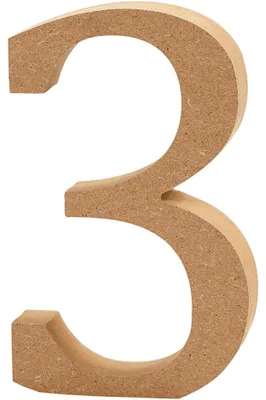 Obrázok produktu pre Creativ Company 56394, Dekoratívne číslo, Drevo, Drevo, 80 mm, 1,5 cm, 1 kusov