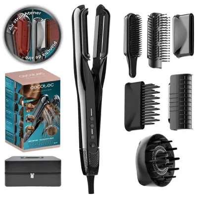 Zdjęcie produktu dla Cecotec AirLisse 6in1 Platinum, Multistyler, Airflow, Przyciski, 13 L/s, 112000 RPM, Czarny